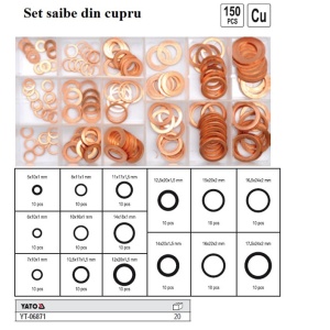 Set saibe din cupru 150 piese