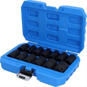 Set Tubulare De Impact 1/2 Hexagonale 10-24Mm Scurte, 13 Pcs-Brilliant Tools