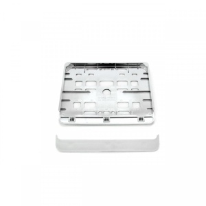 Suport numar inmatriculare cromat pentru motocicleta 15 x 19cm
