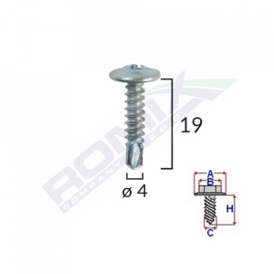 SURUB AUTOFORANT DIN ZINC 4.2X19 SET 100 BUC