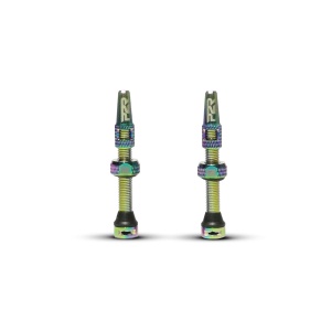 Valva Tubeless bicicleta P2R TV46OS, AL, 46mm, Rainbow (OEM)
