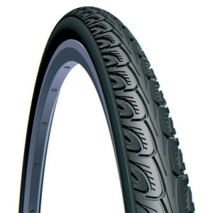 Anvelopa Bicicleta Rubena V69 Hook - 27 x 1-1/4 Inch, Negru
