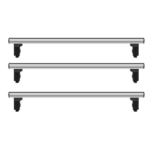 Bare transversale Volkswagen Caddy III (2K), model 2015+, L1,L2, aluminiu, Menabo Professional, cu plafon normal