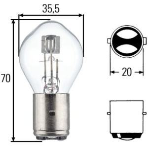 Bec Hella S2 12V 35/35W BA20d