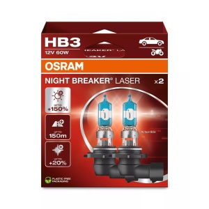Bec Osram Night Breaker Laser Next Generation HB3 12V 60W P20d Set 2 buc
