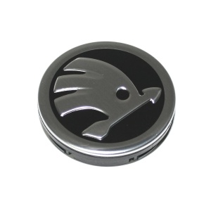 Capac jantă / capac butuc roată original OE Skoda 56mm negru crom 5E0601151FOD