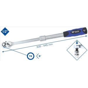 Clichet 1/2 Telescopic 305-445Mm -Brilliant