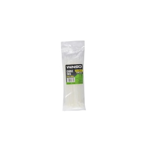 Coliere plastic 3,6x200 Alb - Set 100 buc