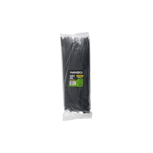 Coliere plastic 7,6x350 Negru - Set 100 buc