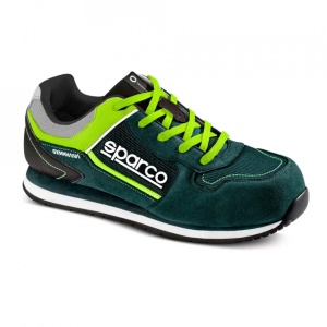 Incaltaminte de protectie SPARCO GYMKHANA - microfibra/net, Negru/Verde , marime: 46