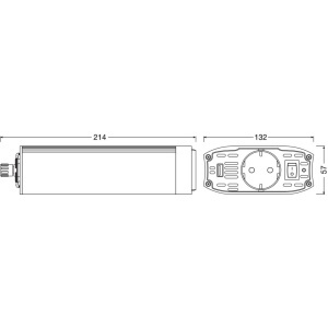 INVERTOR DE TENSIUNE 12V 500W CU IESIRE USB OSRAM