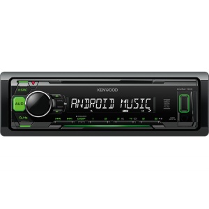 Kenwood kmm-103gy radio cu usb, verde