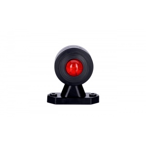 Lampă gabarit rotundă, Horpol, LED alb-roșu, braț scurt, alimentare 12/24V