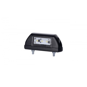Lampă mică iluminare, Horpol, plăcuță înmatriculare, LED alb, carcasă neagră, alimentare 12/24V