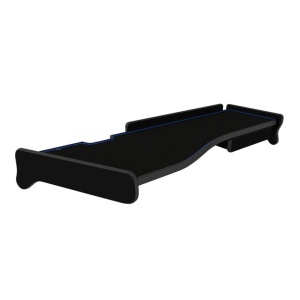 Masa bord, F-CORE, model lung, cu sertar, pentru MERCEDES ACTROS MP2 / MP3, 2002+, Negru/ Albastru