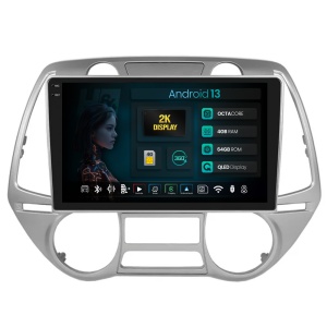 Navigatie 2K HUB64 Hyundai I20 (2008-2012), 4GB RAM, Android 13, Octacore, Slot Sim 4G, DSP, GPS, Wi-FI, Carplay, Android Auto, USB, Bluetooth, Waze, Touchscreen, 9.5 Inch V2