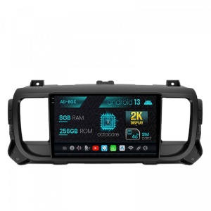 Navigatie Citroen Jumpy (2017,), Android 13, X-Octacore , 8GB RAM , 256GB ROM, 9.5 Inch - AD-BGX9008,AD-BGRKIT348
