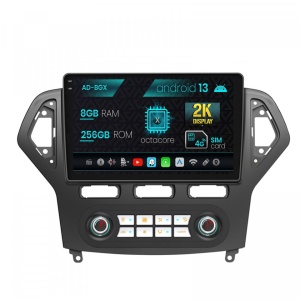 Navigatie Ford Mondeo (2007-2010) Clima Automata, Android 13, X-Octacore , 8GB RAM , 256GB ROM, 9.5 Inch - AD-BGX9008,AD-BGRKIT127