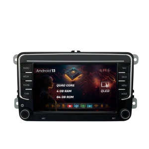 Navigatie HUB64 Volkswagen, Skoda, Seat, 4GB RAM, Android 13, GPS, Wi-FI, Carplay, Android Auto, USB, Bluetooth, Radio, Waze, Touchscreen, 7 inch