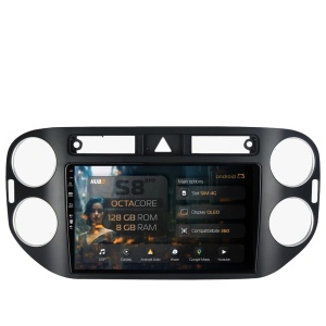 Navigatie HUB64 Volkswagen Tiguan (2008-2010), 8GB RAM, Android 13, Octacore, Slot Sim 4G, DSP, GPS, Wi-FI, Carplay, Android Auto, USB, Bluetooth, Waze, Touchscreen, 9 Inch