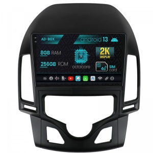 Navigatie Hyundai I30 (2007-2012), Clima Automata, Android 13, X-Octacore , 8GB RAM , 256GB ROM, 9.5 Inch - AD-BGX9008,AD-BGRKIT216