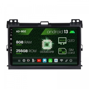 Navigatie Toyota Prado J120 (2002 - 2010), Android 13, Z-Octacore , 8GB RAM , 256GB ROM, 9 Inch - AD-BGZ9008,AD-BGRKIT083