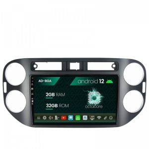 Navigatie Volkswagen Tiguan (2006-2016), Android 12, A-Octacore , 2GB RAM , 32GB ROM, 9 Inch - AD-BGA9002,AD-BGRKIT035B
