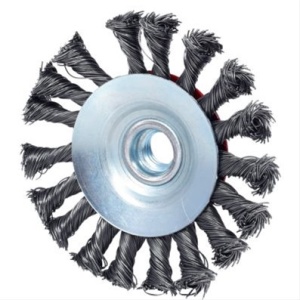 Perie Conica Inoxidabila Din Sarma 0,5Mm, D.100Mm-Ks Tools - 340.0050