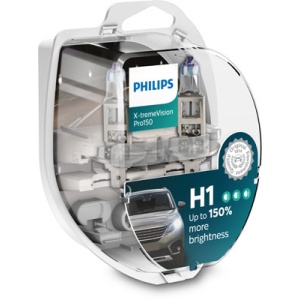Set 2 Becuri Far H1 55W 12V X-Treme Vision Pro150 Philips