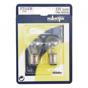 Set 2 Becuri P21/4W 12V Blister Narva