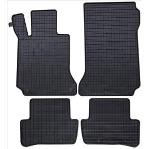 Set 4 covorase auto din cauciuc PETEX, negru, compatibil cu Mercedes C-Klasse (W204) 03/2007-02/2014, E-Klasse Coupe/Cabrio 05/2009-03/2017 (C207),