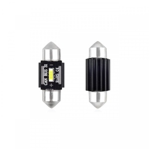 Set becuri auto cu LED CANBUS sofit C5W 1 SMD 31mm Alb 12/24V