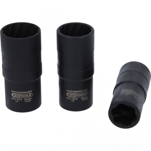 SET CAPETE DE CLICHET DE FORTA PROFIL SPIRALAT 1/2, 3 PCS, 17-21MM- KS TOOLS - 913.1270