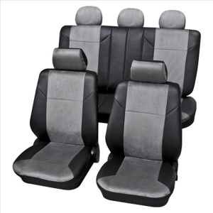 Set complet huse scaune universale (fata-spate) gri Kreta PETEX
