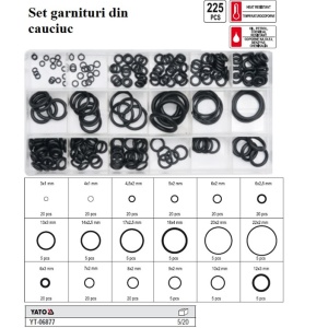 Set garnituri din cauciuc 225 piese