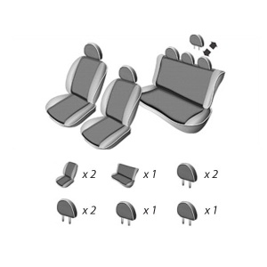 Set huse scaun dedicate DACIA LOGAN sedan 2007-2013 - Img 3