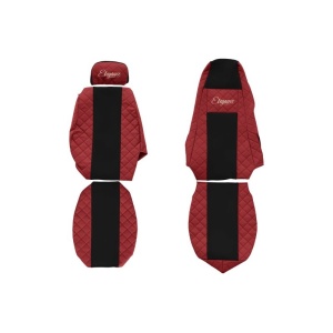 Set huse scaune compatibil cu Scania R, G si P (01.2005-12.2016), Rosu