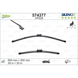 Set stergator Valeo Silencio Flat