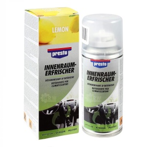 Soluție de curățare a sistemului de aer condiționat cu parfum de lămâie PRESTO, 150 ml (157110)