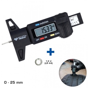 Subler Digital Masurare Adancime Profil Anvelope 0-25Mm- Brilliant Tools - Bt114903