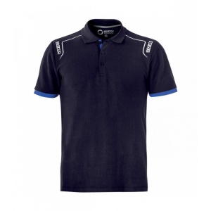 Tricou polo SPARCO PORTLAND, barbati, bumbac ,bleumarin , inchidere cu nasturi, marimea M