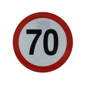 Autocolant reflectorizant 70km/h Ã 20 cm, Cargoparts