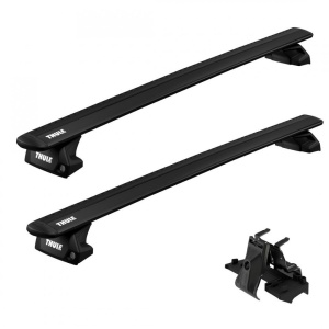 Bare transversale Thule WingBar Evo Flush Black dedicate pentru SKODA Enyaq 5 usi SUV 2021 - prezent cu bare longitudinale integrate