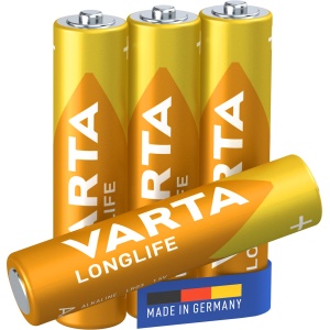 Baterie Varta Longlife AAA LR03 1.5V • Set 4 buc