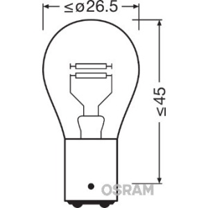 Bec 12V P21/5W Original Osram (SE FACTUREAZA CATE 10) - Img 2