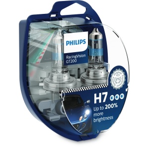 Bec Halogen Philips H7 RacingVision GT200 12V 55W PX26d - Set 2 Buc