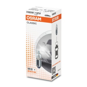 Bec Osram Original H6W 12V 6W BAX9s