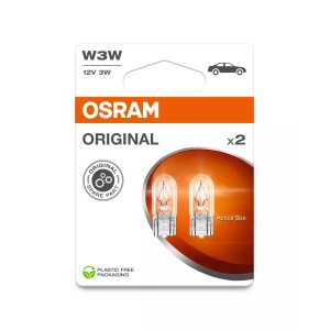 Bec Osram Original W3W 12V 3W W2.1X9.5s Set 2 buc