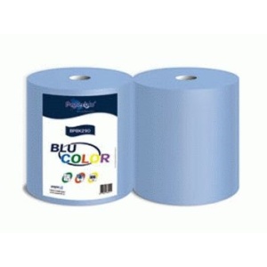 BIBS800 SET 2 ROLE HARTIE ALBASTRA 3 STRATURI 100% CELULOZA BLU COLOR
