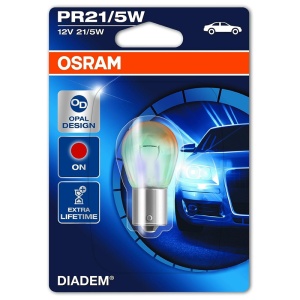 BLISTER 1 BEC 12V 21/5W PR21/5W CLAR-ROSU DIADEM LSNBB